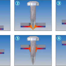 Hochdynamisches Flow Drill Schrauben mit hoher Anpresskraft