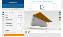 Calculate ACE gas spring