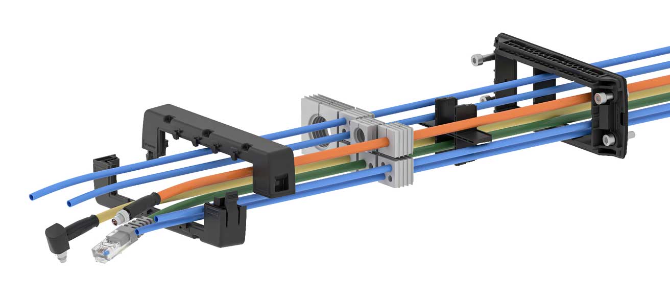 Entrada de cable con clip Conta