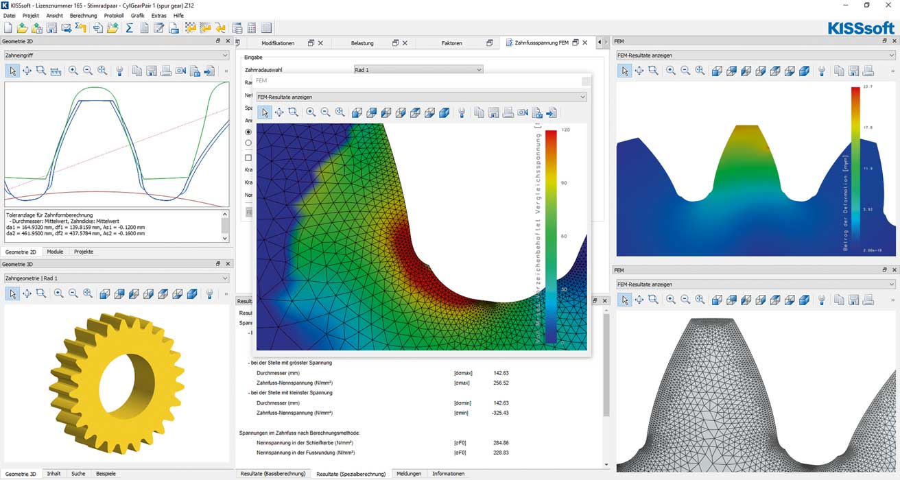 Kisssoft FEM calculation