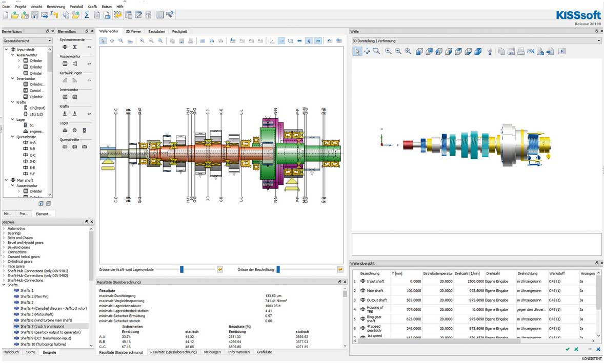 Bearing calculation for gear unit design