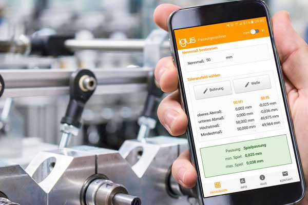Igus Gleitlager App