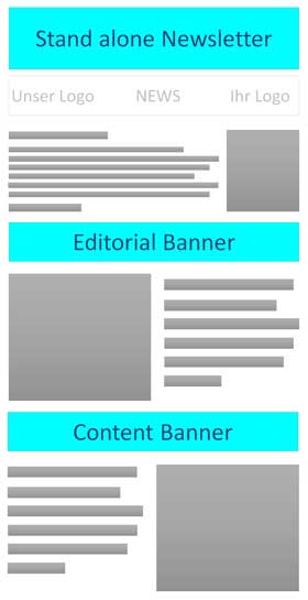 Standalone Newsletter ohne Preise