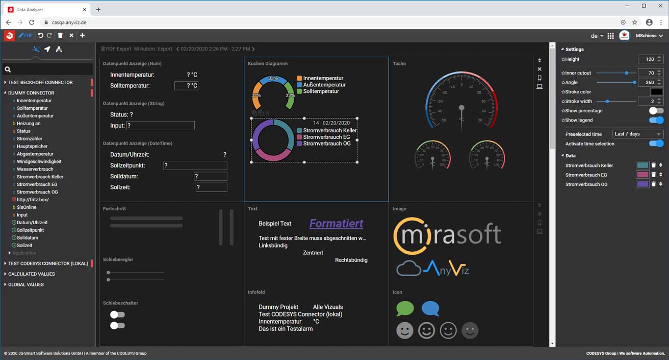 Codesys Datenerfassung