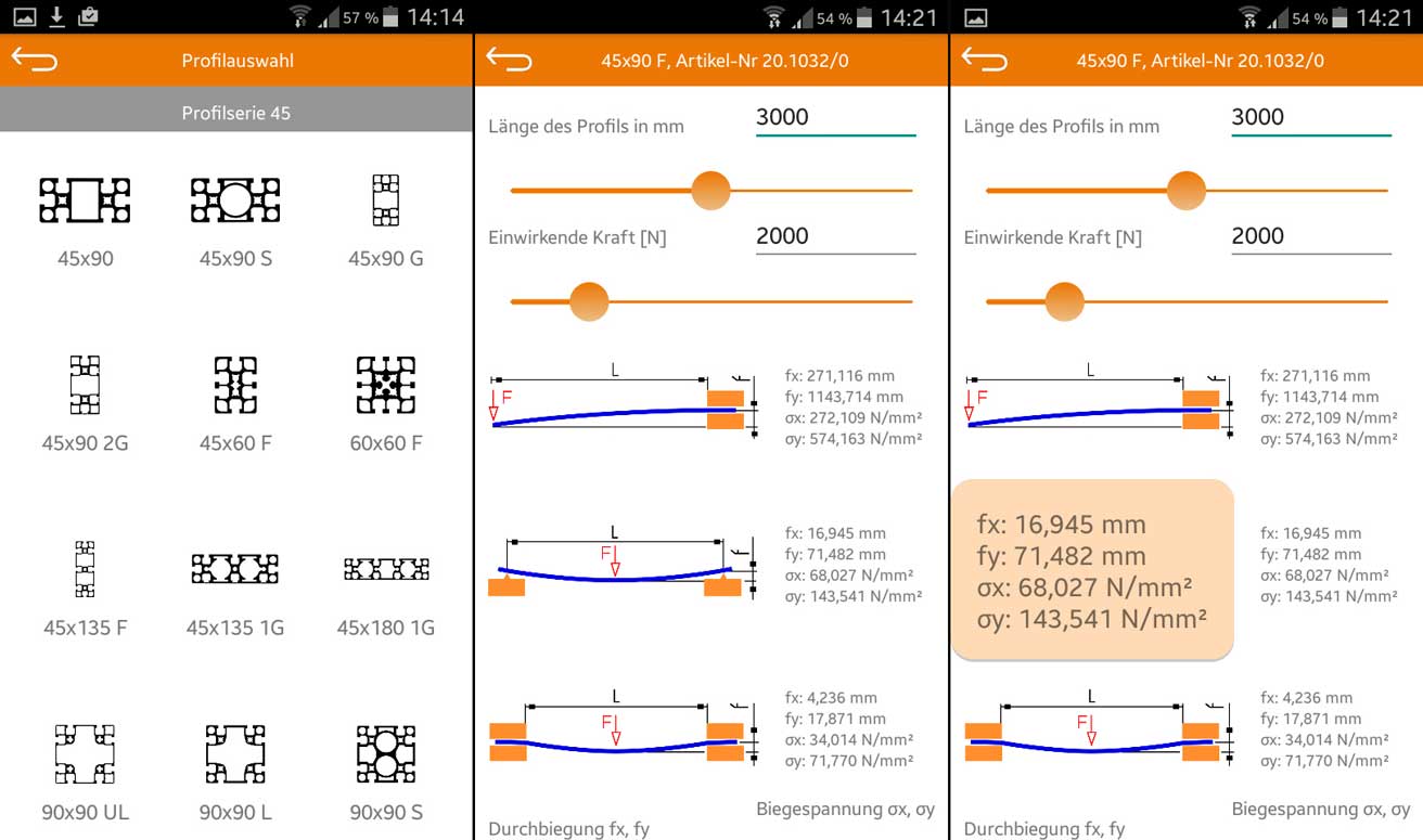 Minitecのたわみを計算する