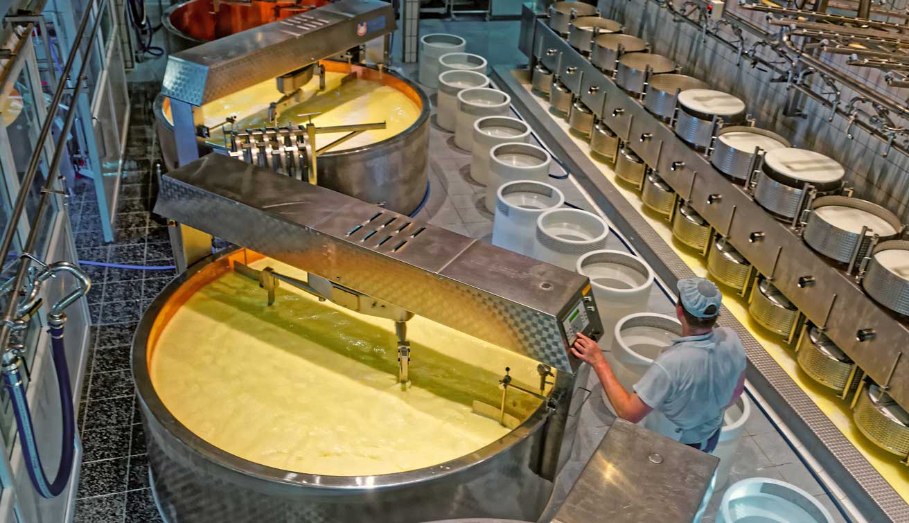 Mayr produzione di formaggio