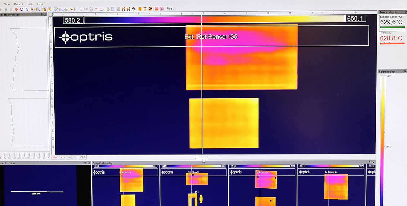 Optris Fensterglas