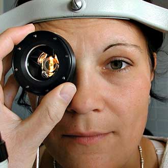 Kontaktglas-Dynamometer zur Augeninnendruckanalyse