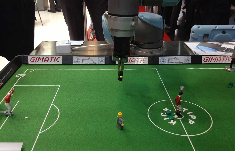 Gimatic Greifer beim Fußballspiel