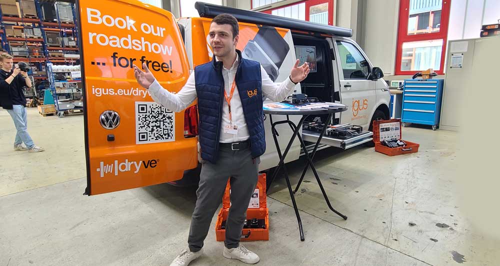 Robin Gehlen Roadshow Igus Antriebstechnik