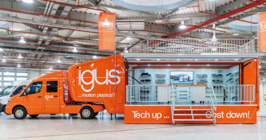 It’s Showtime: XXL-Truck komplettiert Igus Roadshows