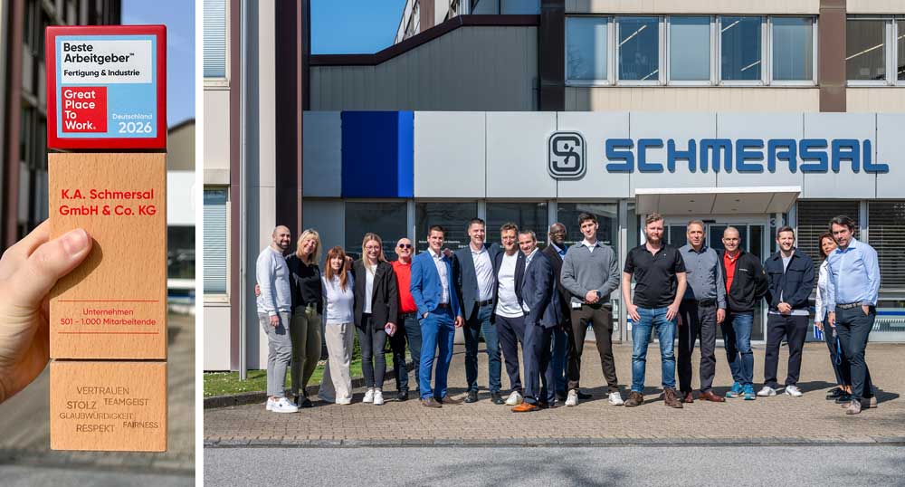 Schmersal 2-fach von Great Place to Work ausgezeichnet