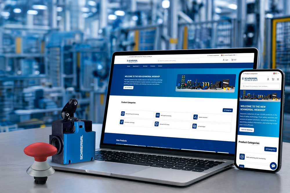 Schmersal startet neuen Webshop für Sicherheit & Automation