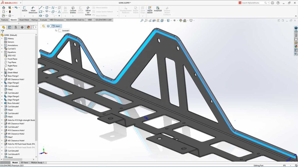 Solidworks Blechbearbeitung