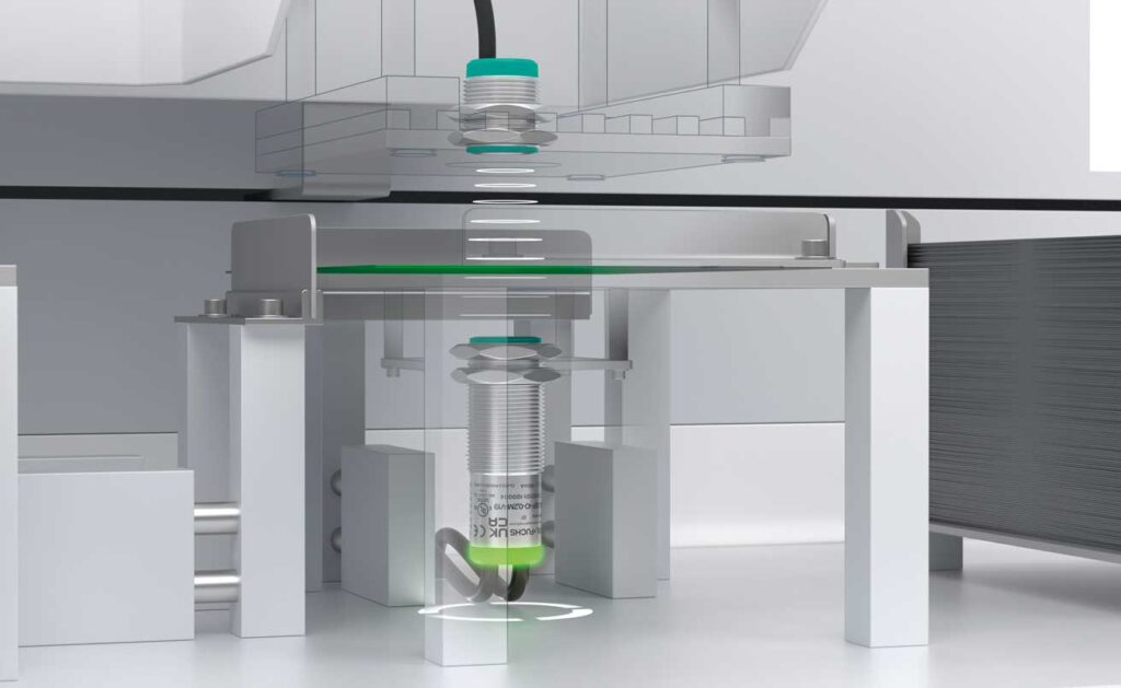 Pepperl Fuchs Batterieproduktion Ultraschallsensor