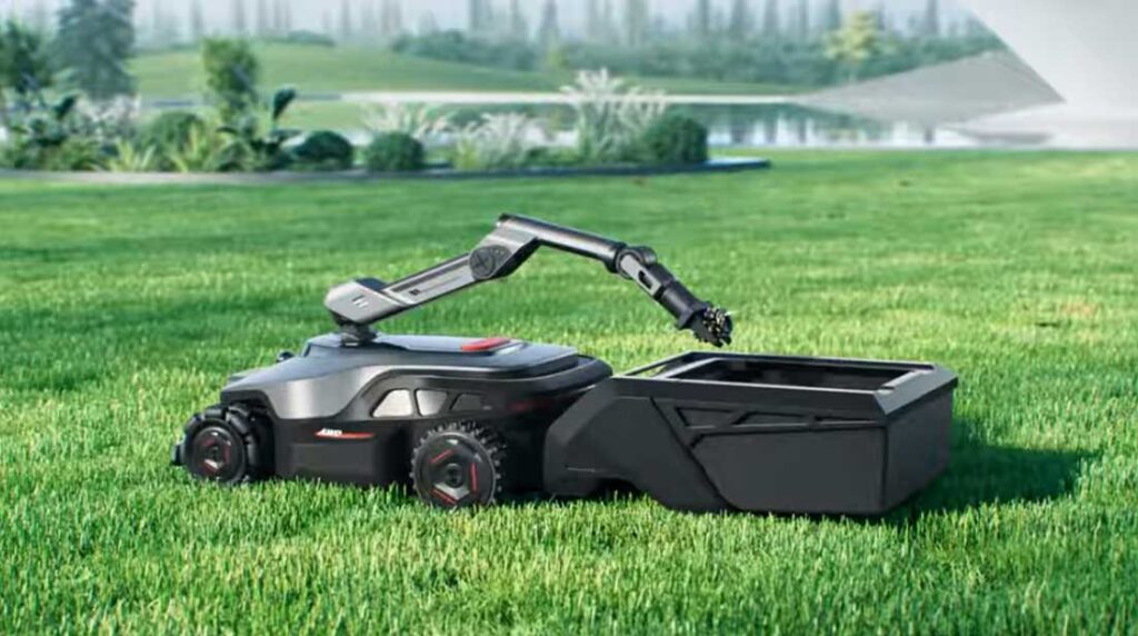 Nexlawn: Mähroboter-Konzept mit Greifarm für mehr als nur Rasenschnitt