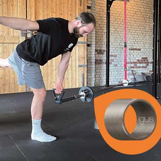 Gleitlager Fitnessgerät