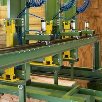 Profilschienenführung Holzstapler De Vree