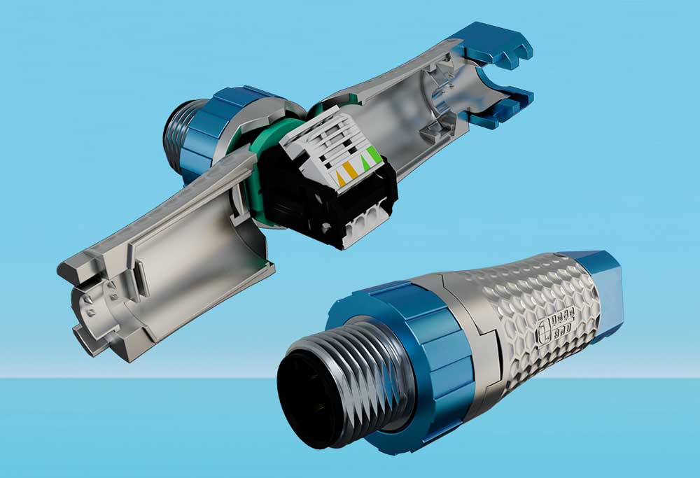 IP54 Profinet-Stecker M12 beschleunigt Netzwerk-Installation