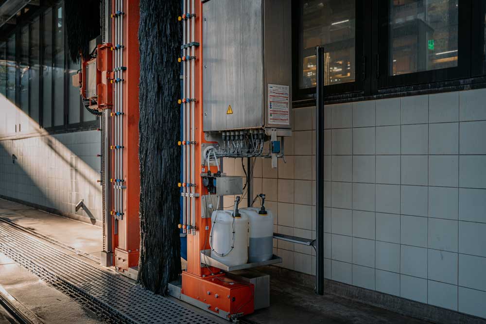 Automatisierte Waschwagen Bahnwaschanlage