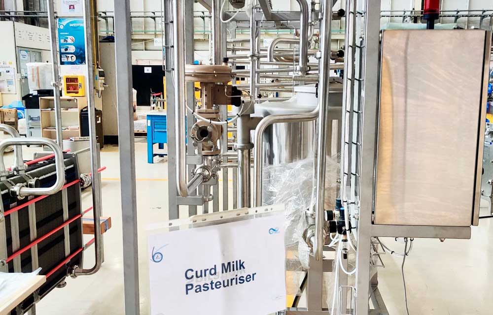 Pasteuriser Aufbau in Indien