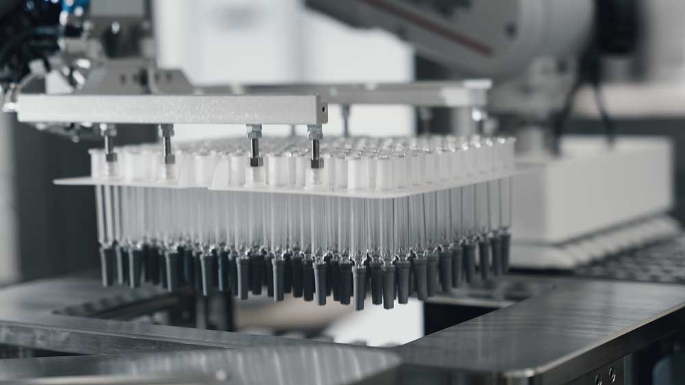 Palletierung von Vials und Spritzen