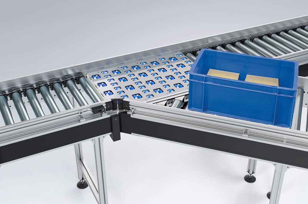 Modulares Rollenbahn-Fördersystem für flexible Intralogistik